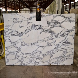 Bianco arabescato vit marmorplatta