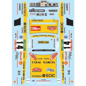 bilmodell vattenglasdekal