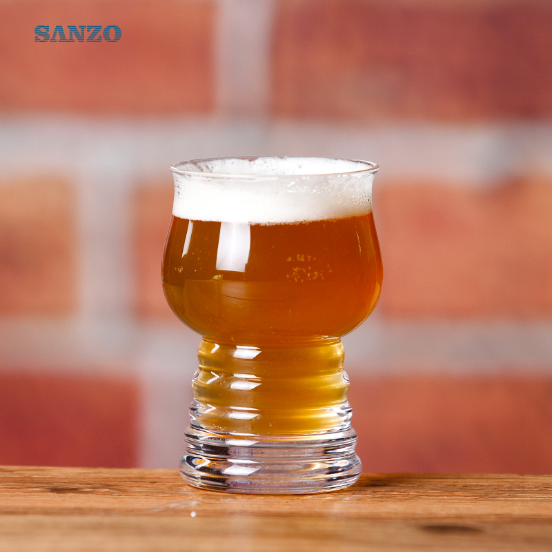 Sanzo 6oz ölglas Custom Printed Beer Glass Octagon Beer Glass