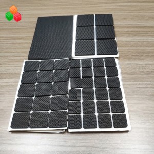 Donggguan utformad storlek självhäftande självhäftande gummi möbel bordsfot- skyddsdyna eva skumpig stolpe glider