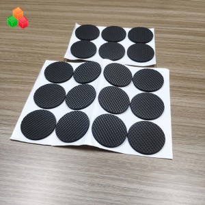 Donggguan utformad storlek självhäftande självhäftande gummi möbel bordsfot- skyddsdyna eva skumpig stolpe glider