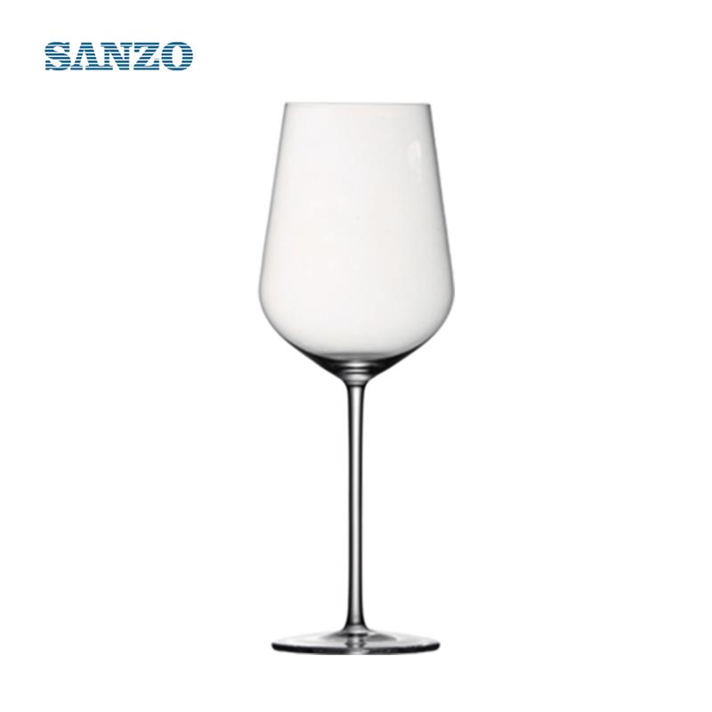 SANZO Blue Wine Glasses Handgjorda glas Tipsy
