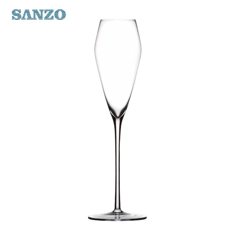 SANZO Blown Champagne Glass Anpassad Hand Blown Champagne Flutes Plast Champagne Flute