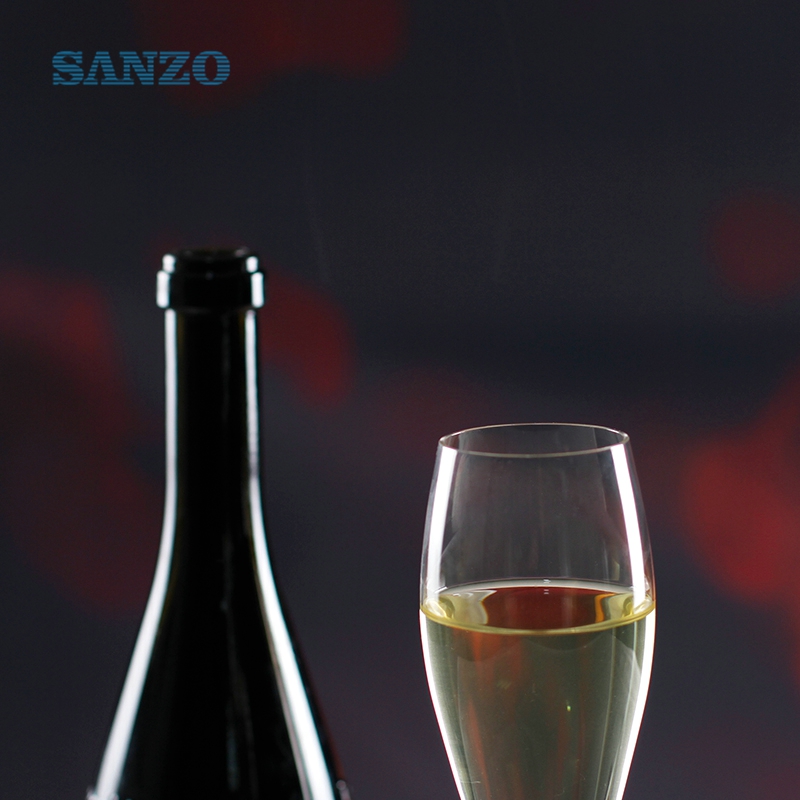 SANZO Blown Champagne Glass Anpassad Hand Blown Champagne Flutes Plast Champagne Flute