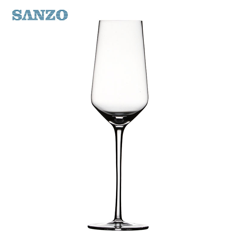 SANZO Black Leadfree Customized Drinking Champagne Glass Customized Champagne Flutes Pink Flute Glass Champagne