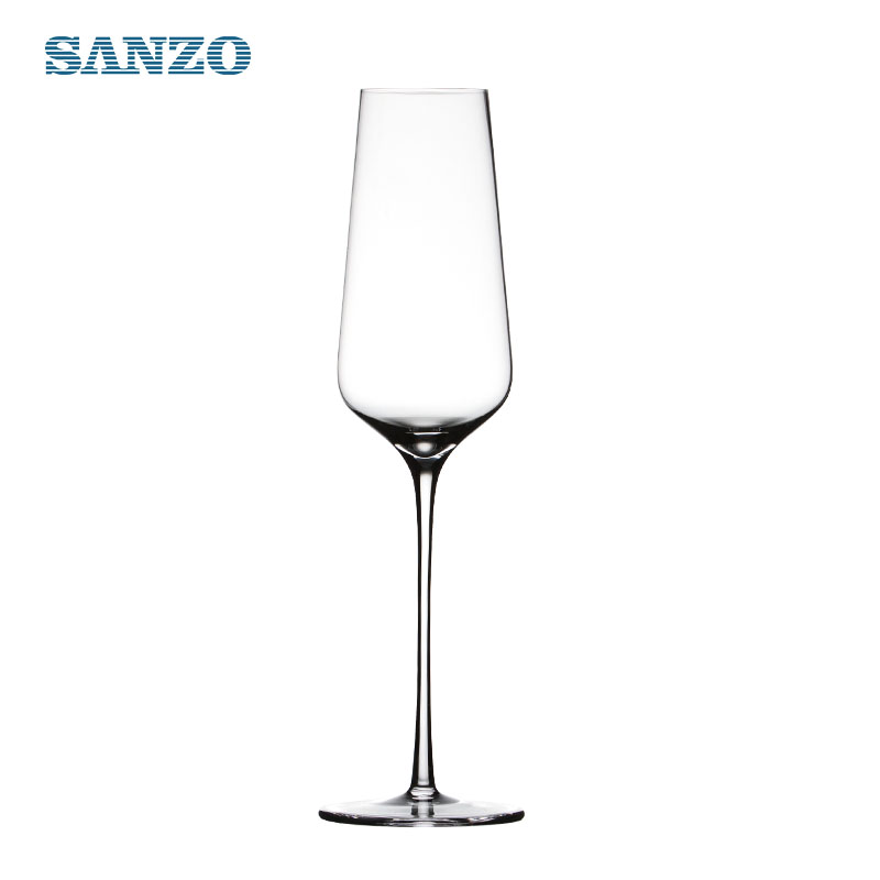 SANZO Black Champagne Glass Anpassat Champagne Flute Pink Cylinder Champagne Glass