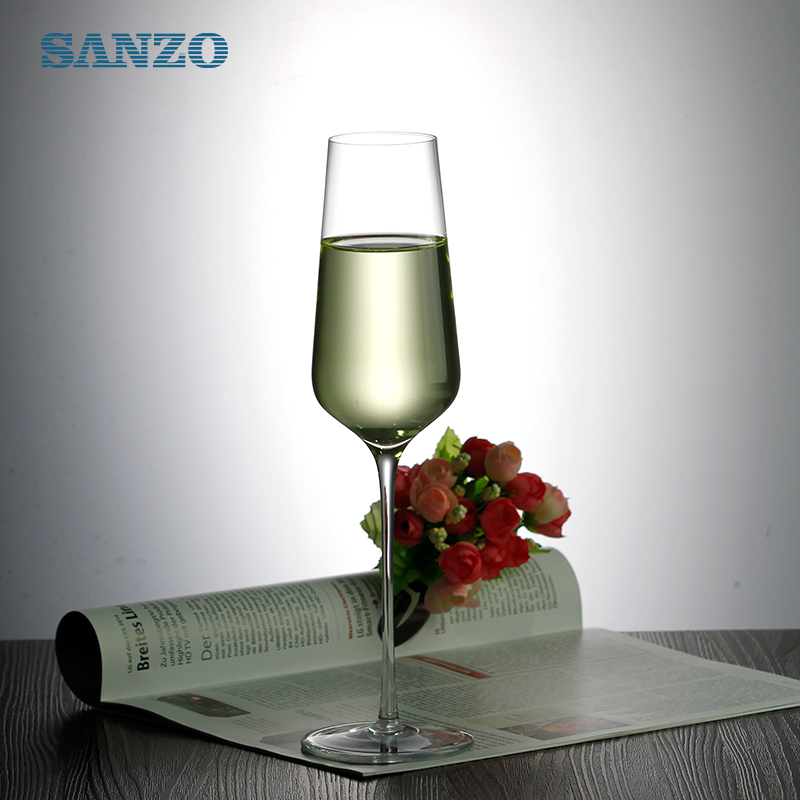 SANZO Black Champagne Glass Anpassat Champagne Flute Pink Cylinder Champagne Glass