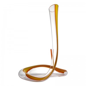 Magic Snake Style Glas Rödvinsdekanter \/ Flagon 1200 ml \/ 40oz Smooth Cruves