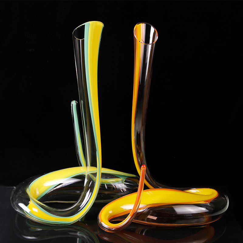 Magic Snake Style Glas Rödvinsdekanter / Flagon 1200 ml / 40oz Smooth Cruves