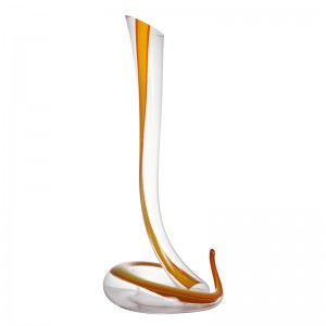 Sanzo grossisthandgjorda glasvarutillverkare Unik enda rödvinkaraffel \/ flagon 1200 ml \/ 40oz 900031