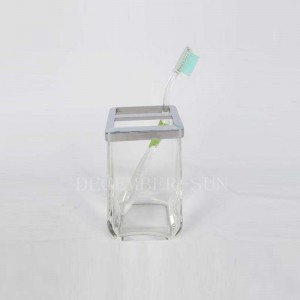 Klar glas badrumstillbehör set