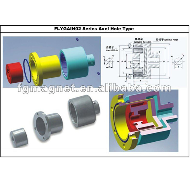 Stark Power Neodymium Magnetaxelkoppling