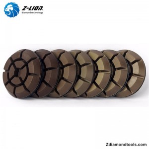 Polerplattor ZL-16K på våt hartsbetong