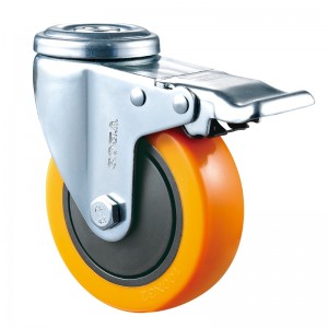 Medium Duty - Förkromad hölje med gult Diamand TPE-hjul