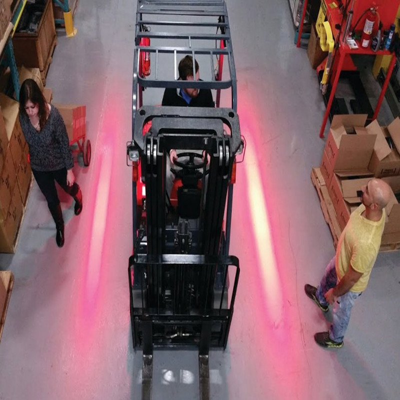 Elektrisk staplare Varning Säkerhetslampa LED Red Zone Light