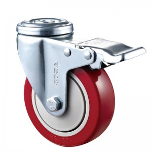 Medium Duty - Förkromad hölje med rött Diamand TPE-hjul