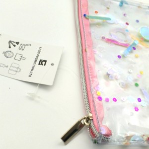 PVC glitter kosmetisk påse