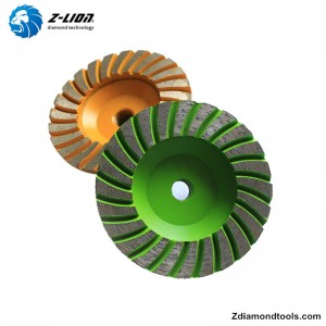 ZL-21 diamantkoppshjul 4 tum för sten, betongslipning