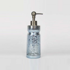 Runt laserskurna mönster tillbehör för badrum i glas