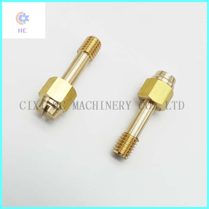OEM mässingsbearbetning Precision CNC-fräsdelar / CNC-svarvning