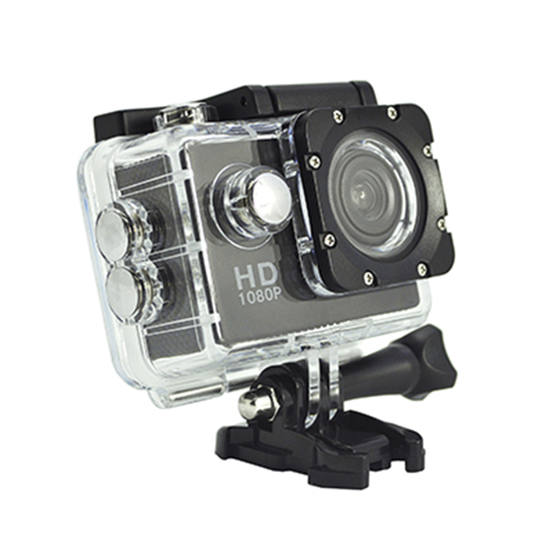 Bärbar Real HD 720P Action Camera 140-graders View Angle 2,0-tums skärm D12A