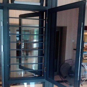 Fönster för myggnät av aluminium