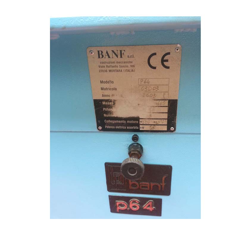 begagnad Italien BANF P64 skopressmaskin