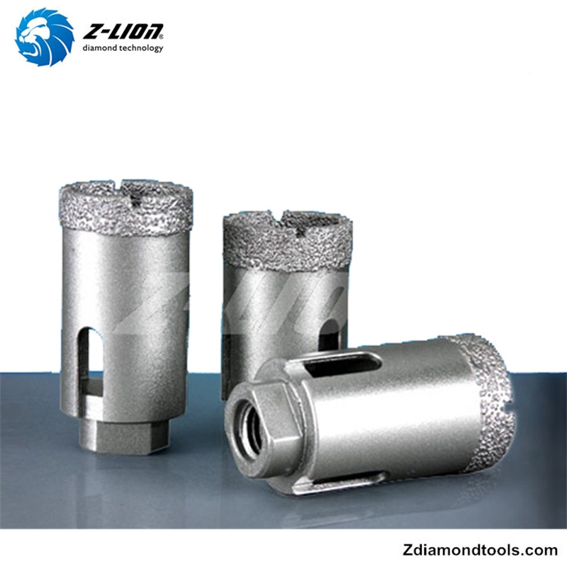 ZL-QH20 vakuumlödda torra diamantkärnborrar för granit, betong