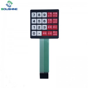 Anpassad membranomkopplare \/ knappsats för skalor