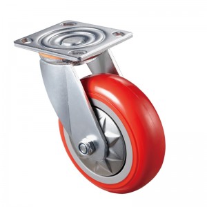 Heavy Duty - Förkromad hölje med red3 TPE-hjul