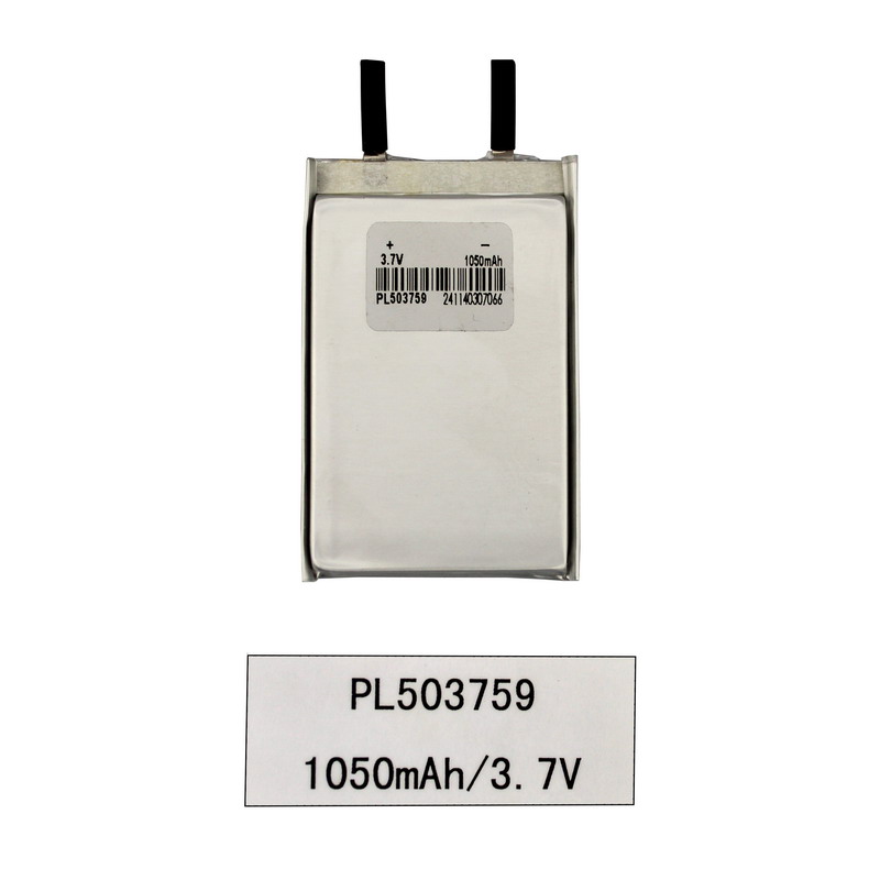 3,7V litiumjon Lipo Polymer 1050mAh digitalt produktbatteri