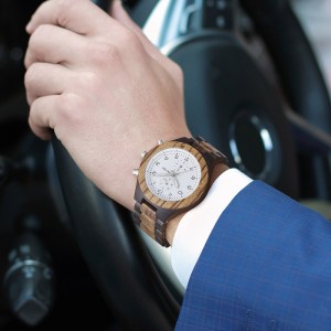 100% naturlig handgjord speciell träklocka