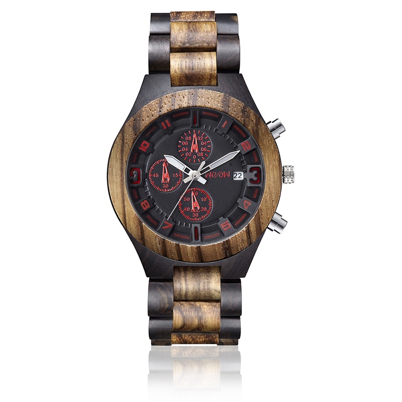 Nya produkter anpassade logotyp armbandsur för män träklocka trä