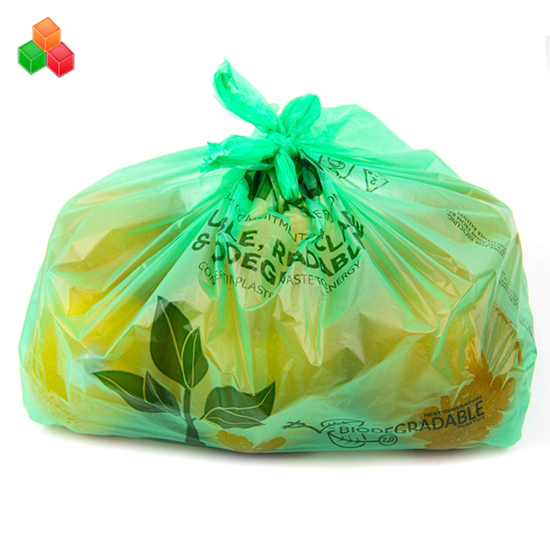 Ej giftigt 100% komposterbart biologiskt nedbrytbart pe + d2w plastkassarulle