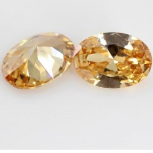 925 sterling silver champagnly syntetisk kristall ädelsten hänge kvinnor halsband