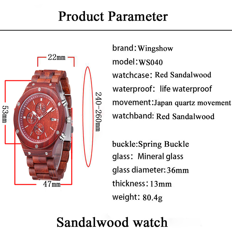 Lyxig fritid Miljövänligt armbandsur av naturligt trä