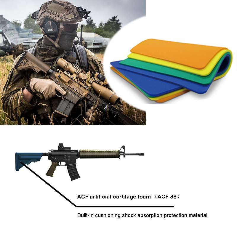 Militära taktiska gevärpistoler Slip-On Buttstock Recoil Pad Buffermaterial （ACF）