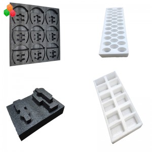 anpassad formstanspackning epe inre skum stötsäker färgglad epe skuminsats för vinflaskförpackningsmaterial