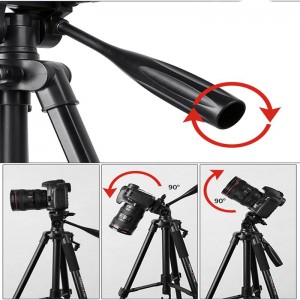 KINGJOY lättviktsvippstativ VT-860 med trevägshuvud