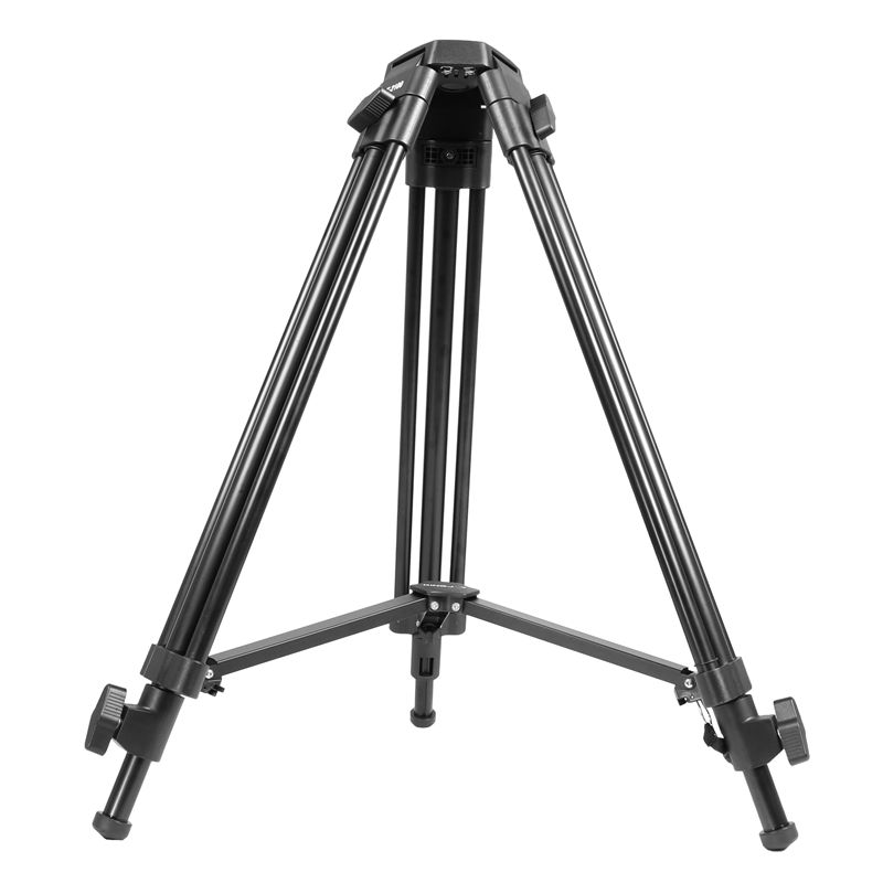 KINGJOY VT-2500 Professional 3-sektion Mg-Al Alloy Video Photo Tripod Kit för videokamera