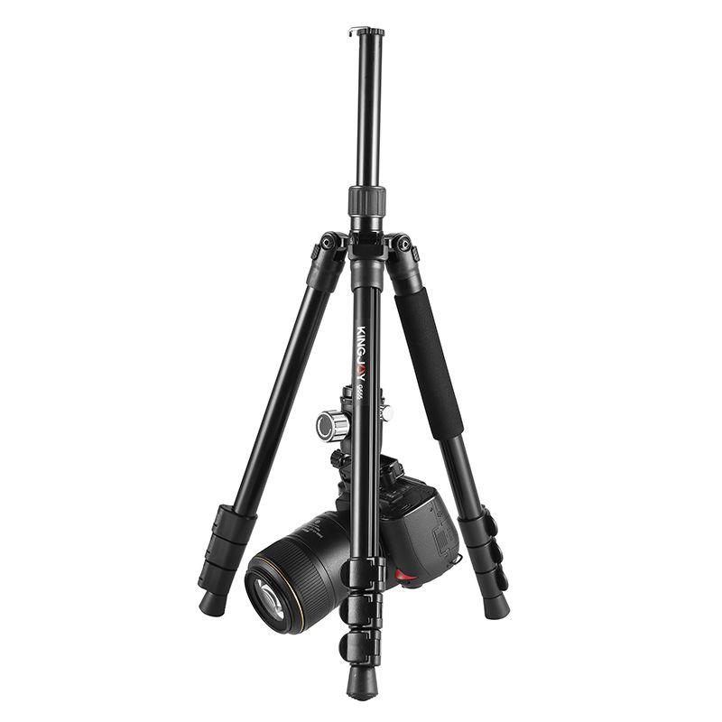 KINGJOY G555 61,5 tum / 156 cm Flip Lock Camera Tripod Monopod Kit, lätt bärbar stativ med 360 ° panoramabollhuvud + 1/4 