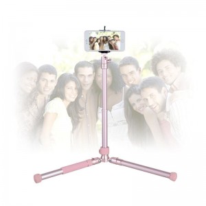 Kingjoy P056S hopfällbart stativ med två knoppar kontrollbollhuvud