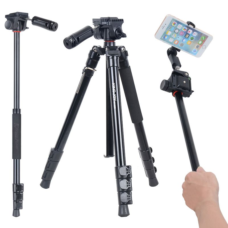 Kingjoy mini Tripod Kit BT-158 för kamera och smartphone