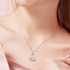 925 sterling silver ros hjärta hänge uttalande halsband personifierade graverade halsband 2020 design