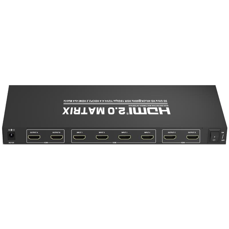V2.0 HDMI 4x4 Matrix Support Ultra HD 4Kx2K @ 60Hz HDCP2.2 18 Gbps