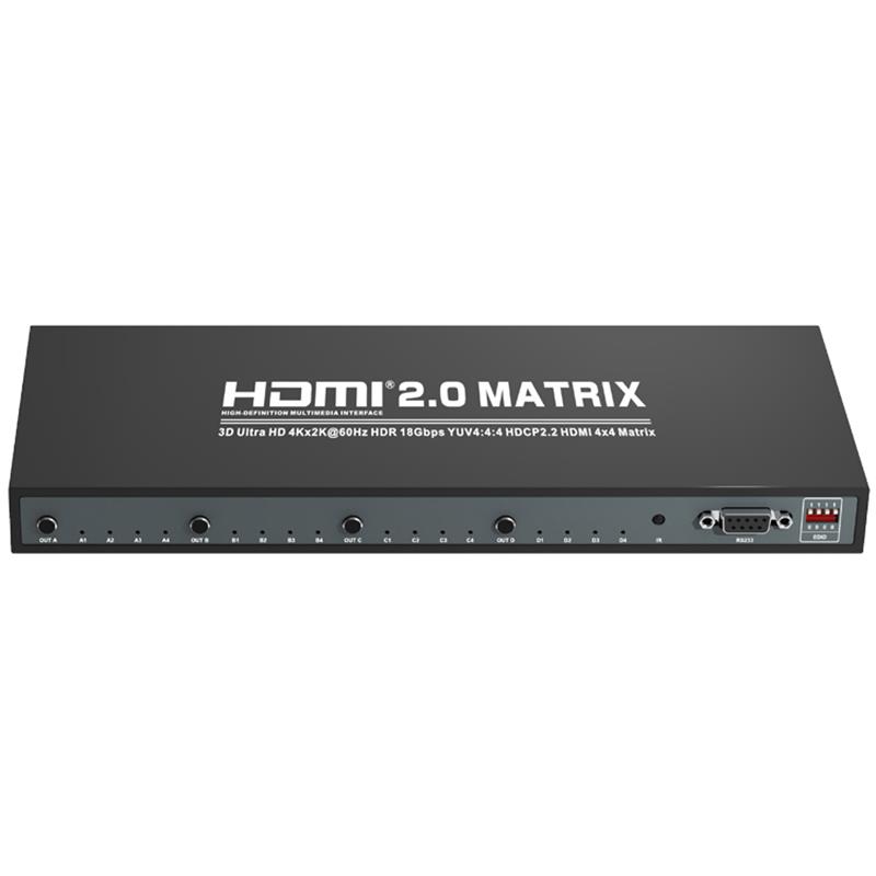 V2.0 HDMI 4x4 Matrix Support Ultra HD 4Kx2K @ 60Hz HDCP2.2 18 Gbps