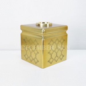 Runda laserskurna mosaikguldtillbehör för badrum i glasmönster