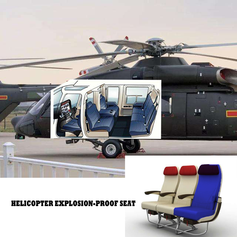 Vår skumdyna kan också användas på den explosionssäkra sätet på helikoptern. (ACF)