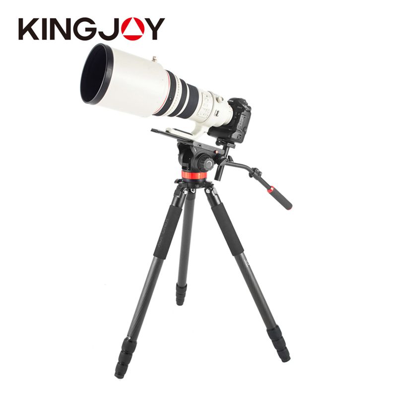 Kingjoy K6208 Heavey Duty Carbon Fiber Video and Photo Tripod