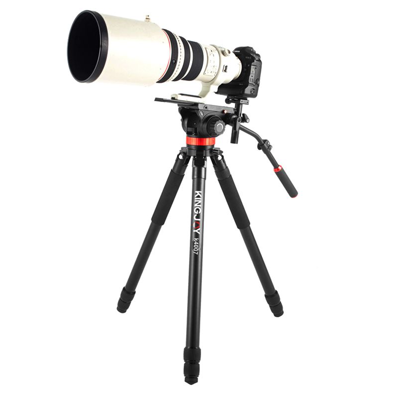 Kingjoy Professional kombinerade kraftigt videotativ K4007 för fotografisk utrustning
